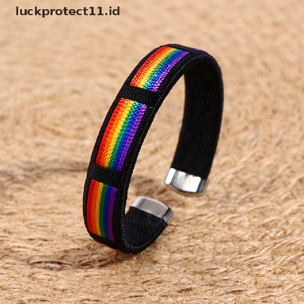 /Fashion Hot// Fashion// Lesbians Gays Bisexuals Rain Bangle Bracelets Hujan Couple Gelang Terbuka.