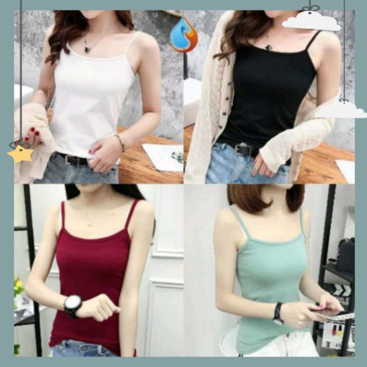 Tanktop wanita remaja dan dewasa  daleman singlet cewe tali kecil kaos kutang perempuan