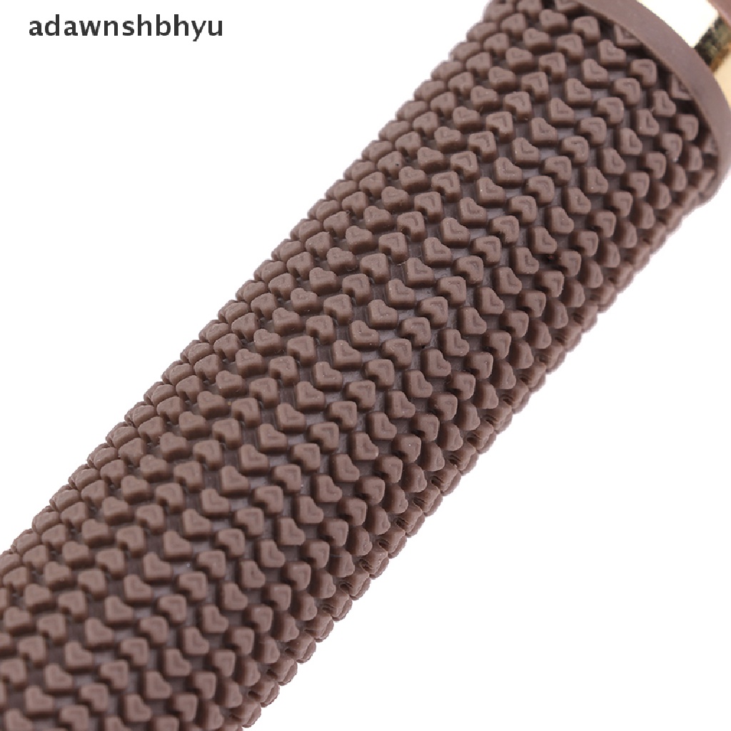 Adawnshbhyu Profesional Thermal Ceramic Ionic Round Barrel Anti Slip Handle Sikat Rambut Emas ID