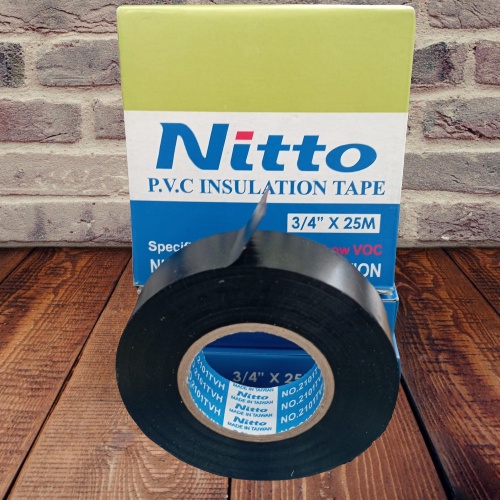 

Isolasi Kabel Warna Htam Merk Nitto / Isolasi Hitam Nitto