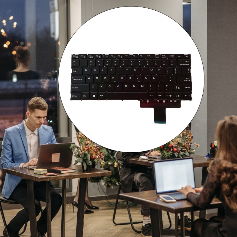 Zzz Keyboard Laptop Bahasa Inggris Untuk MECHREVO S1 S2 S3 Pro-01 Pro-02 No Frame Layout As