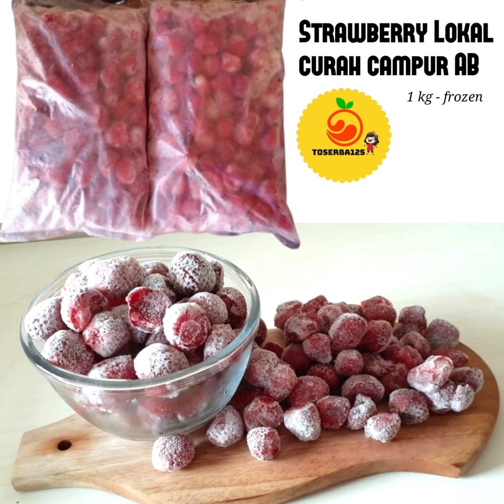 

Buah frozen strawberry grade Ab frozen 1kg - TOSERBA125