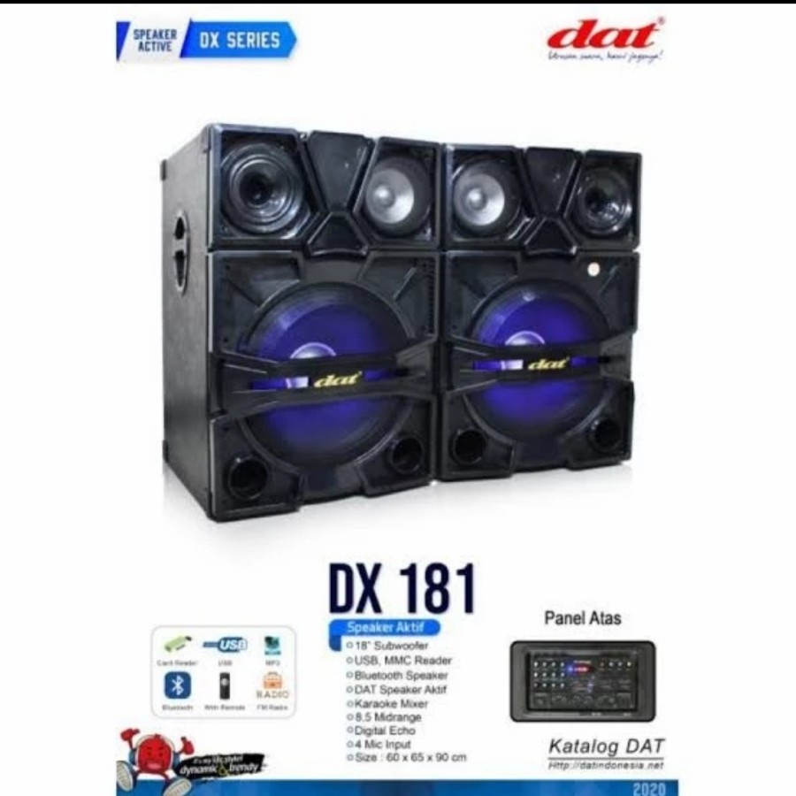 Speaker aktif pasif dat 18 inch dx181 original sound system outdoor