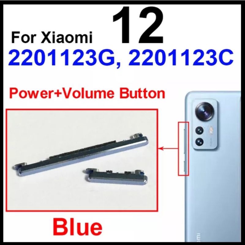 Set tombol on off volume Xiaomi 12 12 Pro 12X