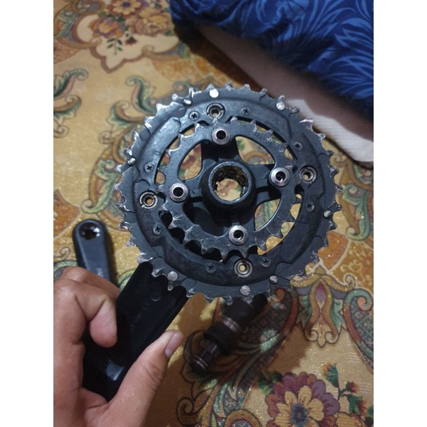 Crank Suntour XCM dual 36-22T octalink include BB shimano ES300