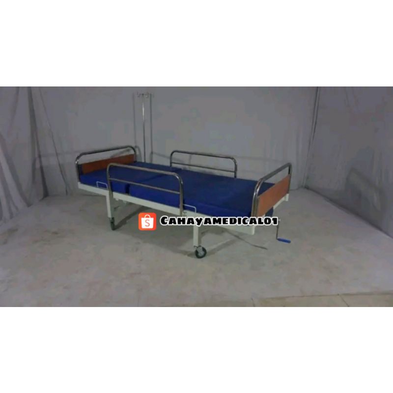 Bed pasien pollywood 1 crank /Tempat tidur pasien / Ranjang pasien / Bed pasien pollywood / Bed pasi