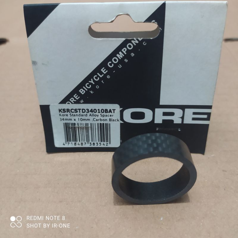 Spacer washer Kore 10 dan 5mm carbon ring spacer peninggi stem sepeda