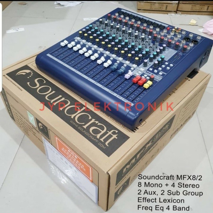 MIXER AUDIO SOUNDCRAFT MFX 8/2 / SOUNDCRAFT MFX 8 / 2 8 CHANNEL