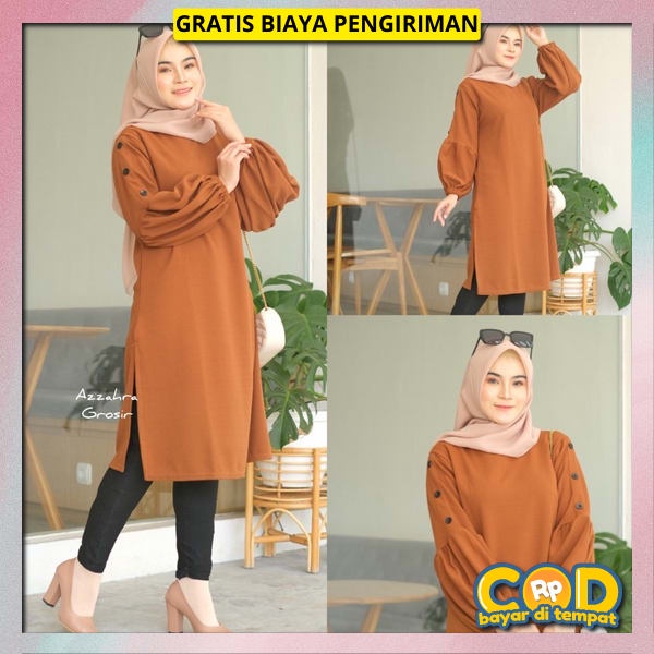 Buju Tinik Bahan Tebel Premium Pakaian Wanita Muslim Tunix Cewek Cantik Korea Baj Atasan Wanita Kuli