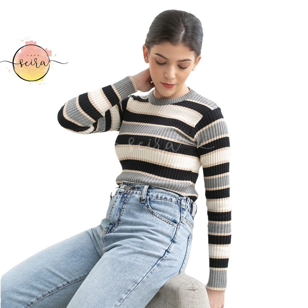 [BISA COD] Bica Knit Inner Sweater Wanita / Atasan Wanita Rajut