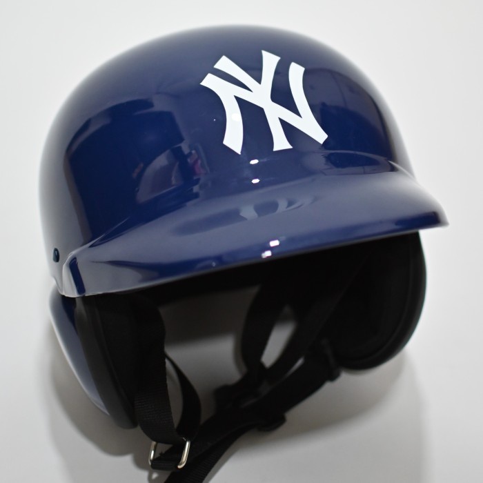 BELLLISSIMO BASEBALL MOTORCYCLE HALF FACE HELMET - NY NEW YORK NAVY