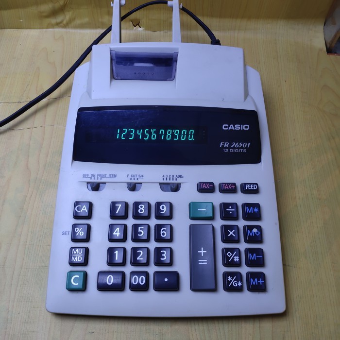 

BERKUALITAS Kalkulator Casio Desktop Print Struk Casio FR2650T - Cetak Struk Kasir