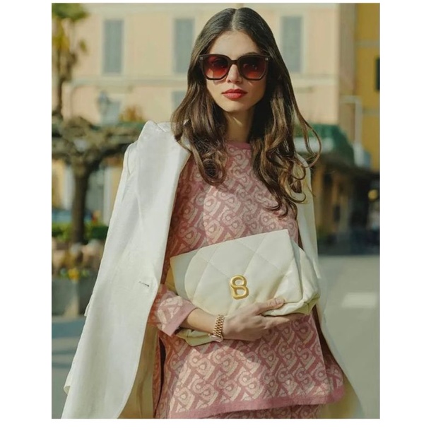 ready benang jarum x buttonsacrves bimu monogram knit shirt