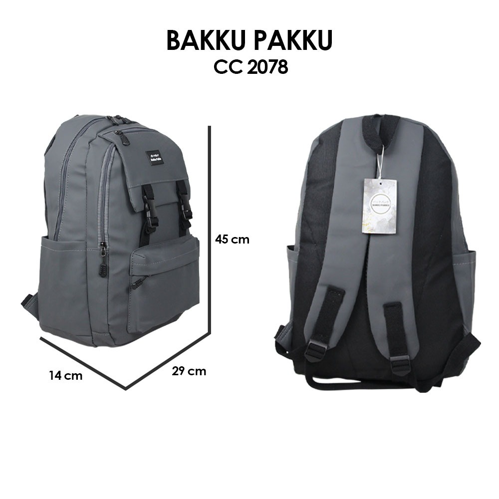 [KLIKTAS] Tas ransel Sekolah Unisex Import Bakku Pakku 2078CK