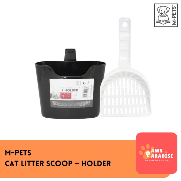 M-PETS Cat Litter Scoop with Holder / Serokan Kotoran Kucing Sekop