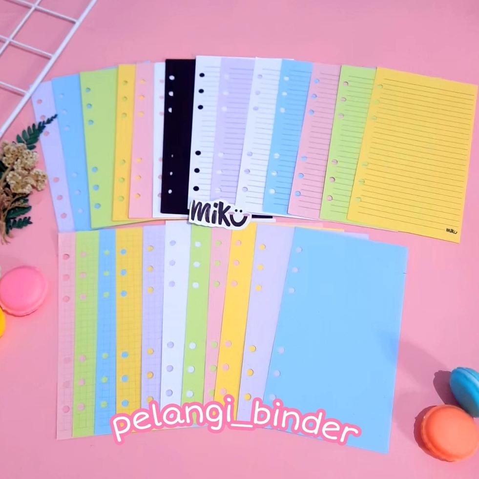 

[Product](M75W)-») [A6] isi binder loose leaf garis polos ukuran A6 berkualitas