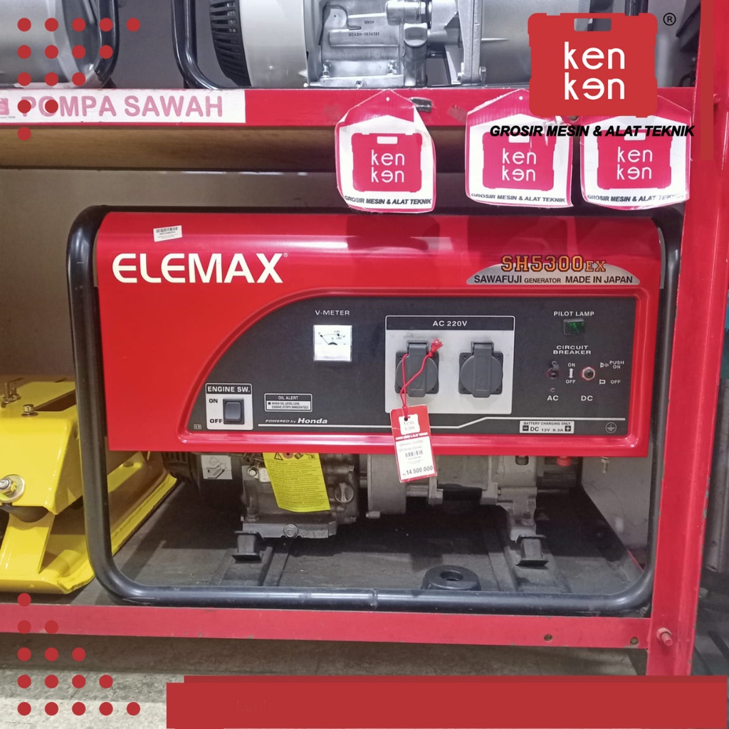 GENERATOR SH 5300 EX-R ELEMAX HONDA Genset Bensin Honda SH5300