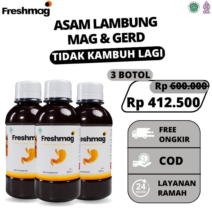 

FRESHMAG FRESH MAG ORIGINAL - Fresmag Madu Maag Gerd Kronis Bertahun tahun - Madu Lambung Gerd Anxiety Gastritis & Obat Lambung dan radang usus - Obat Asam lambung