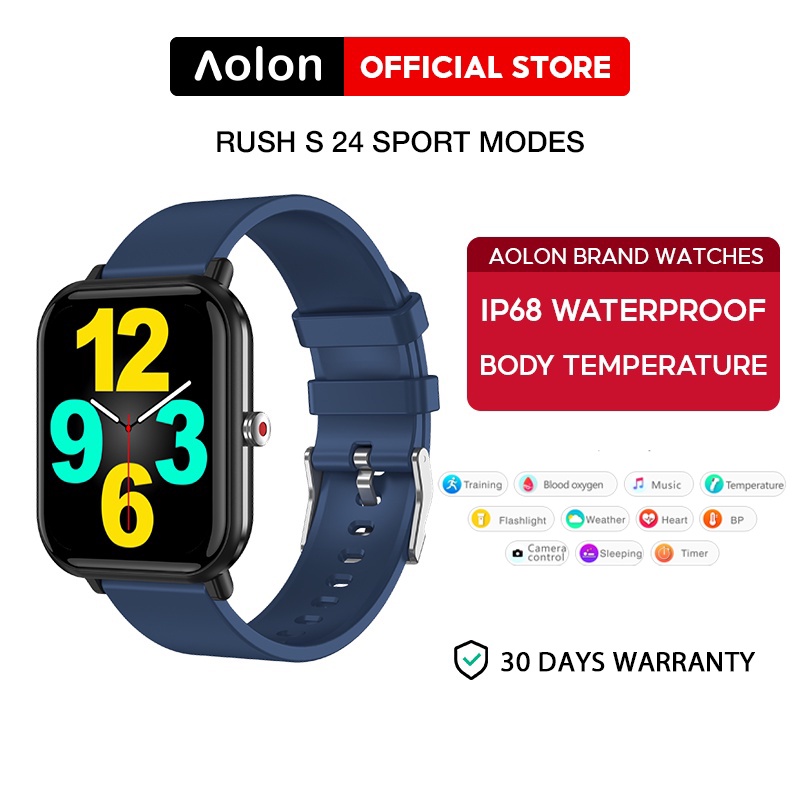 New Aolon Smart Watch Rush S Heart Rate Blood Pressure Monitor Multifunctional Sport Watch Men Woman