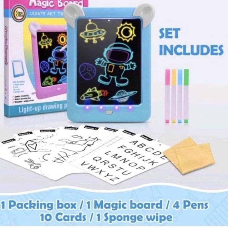 

Trendy! Magic Board Drawing LED 3D 85127 - Papan tulis anak papan Gambar Ajaib Mainan edukasi Anak .. ..