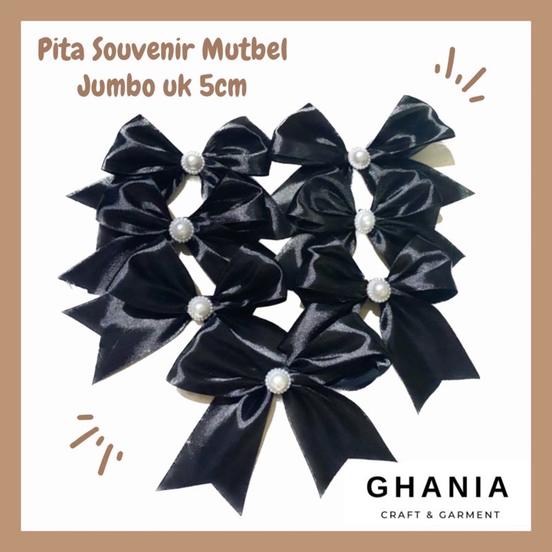 

Pita Souvenir Mutiara Jumbo 5cm - Pita Hampers - Pita Kado