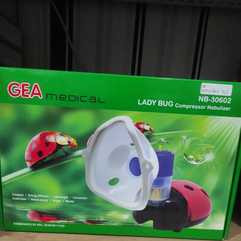 nebulizer lady bug compresor