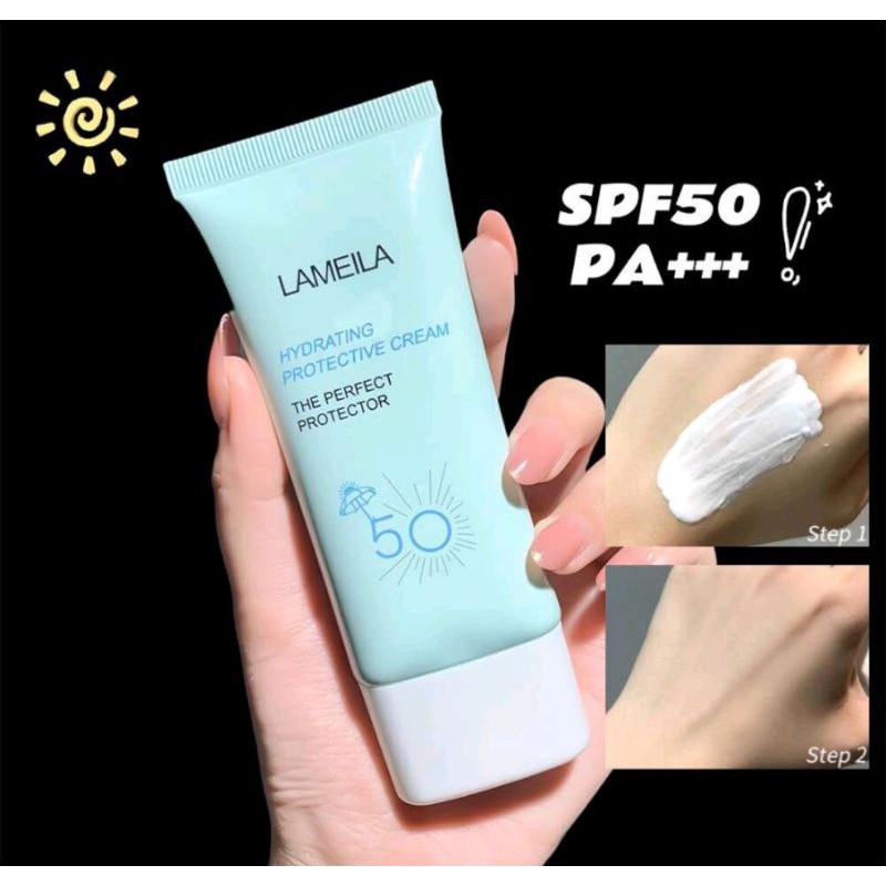 Sunblock wajah Lameila 3060 SPF 50 cream sunblock berkualitas