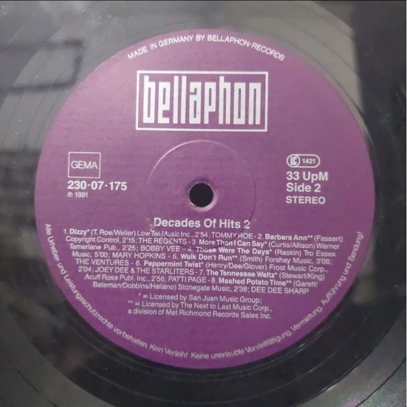 Vinyl Piringan Hitam 12&quot; Decades Of Hits Mary Hopkin,dll