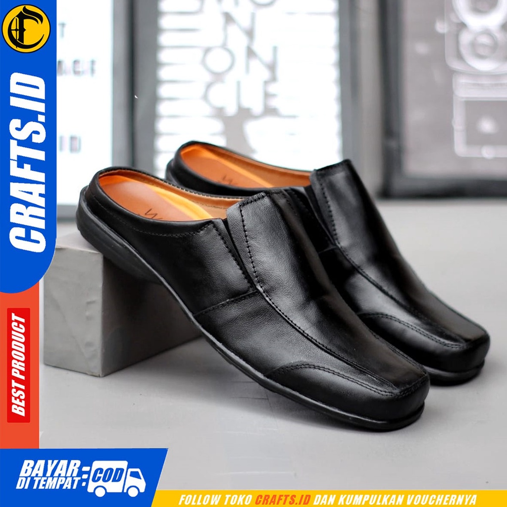 CRAFTS claire - Sepatu Sandal Bustong Kulit Asli Pria