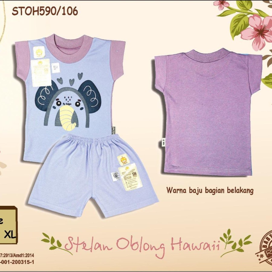 Makassar ! Setelan Oblong Anak Ridges Hawai 106 uk M/L/XL ( 3 Psg Setelan )