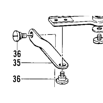 141534001 Lower Thread Trimmer Link Brother B814 Mesin Jahit Lubang Kancing 141534-001