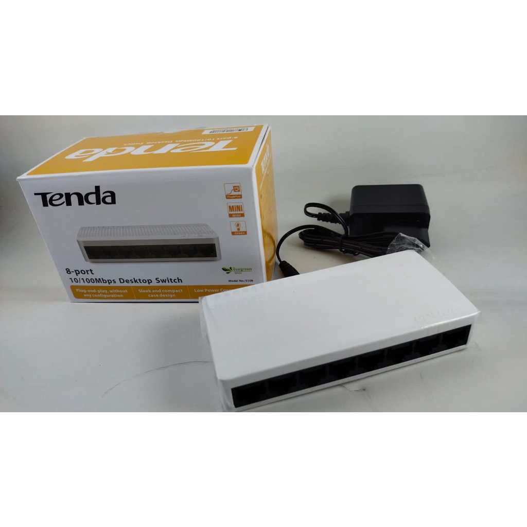 Switch Hub Tenda S108 8 Port 10/100 Mbps Switch Hub 8 port