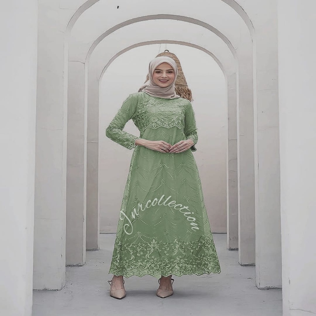 Gamis Brukat Terbaru Shafira Dress Kondangan L M XL XXL XXXL Gamis Fashion Gamis Remaja Gamis Abaya Gamis Seragam