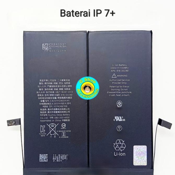 Baterai Batre Original Iphone 7+ Iphone 7 Plus IP 7+ Battery Batrai