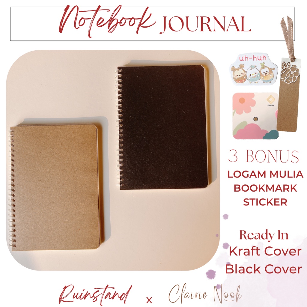

Notebook - Planner - Jurnal - Journaling - Buku Catatan Clairie Nook