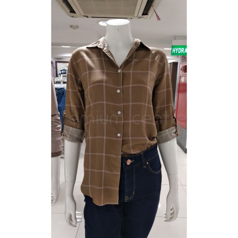 C2 | Kemeja Wanita Warna Coklat C2 Outfitters