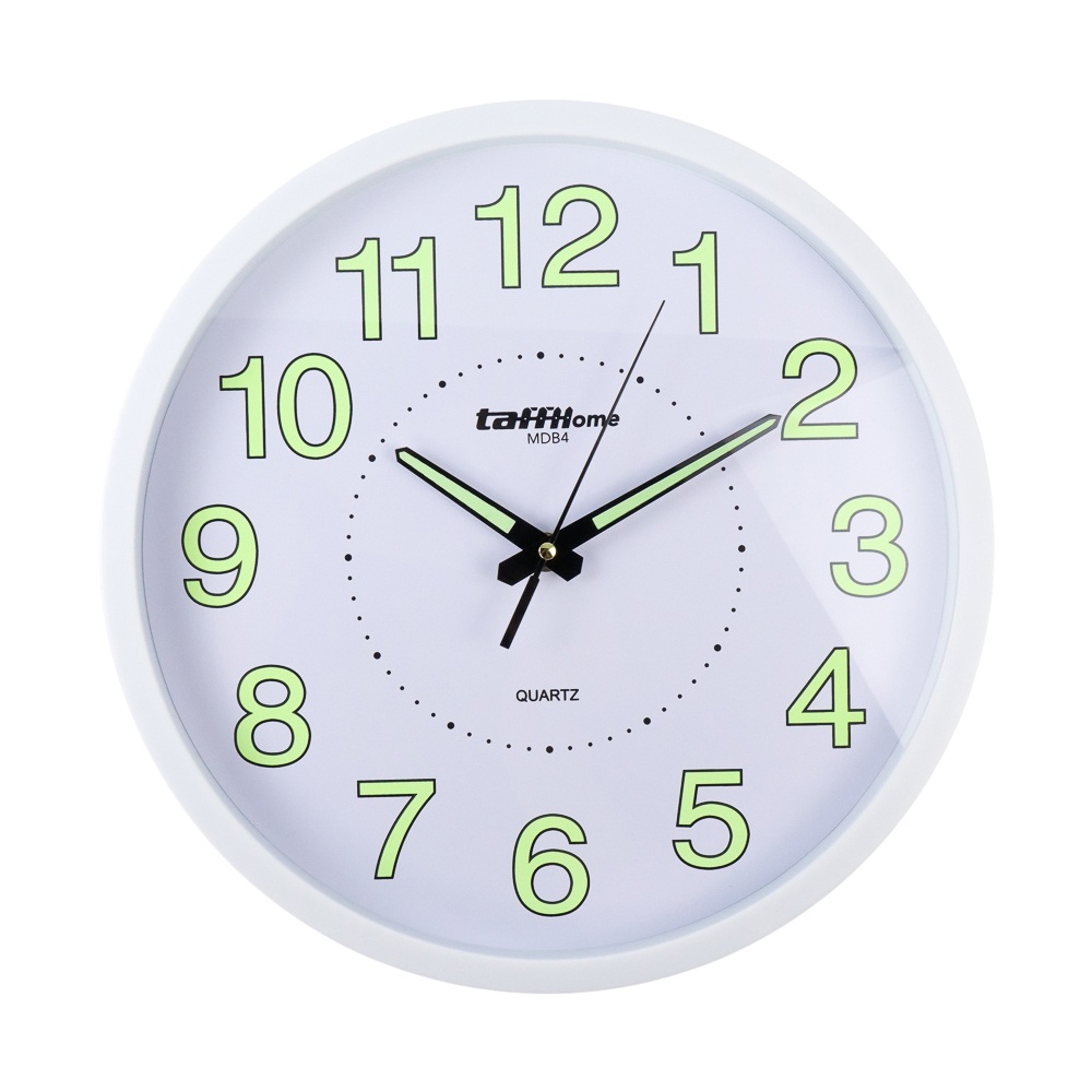 TaffHOME Jam Dinding Bulat Quartz Creative Design Luminous Glow in The Dark 30CM - MDB4