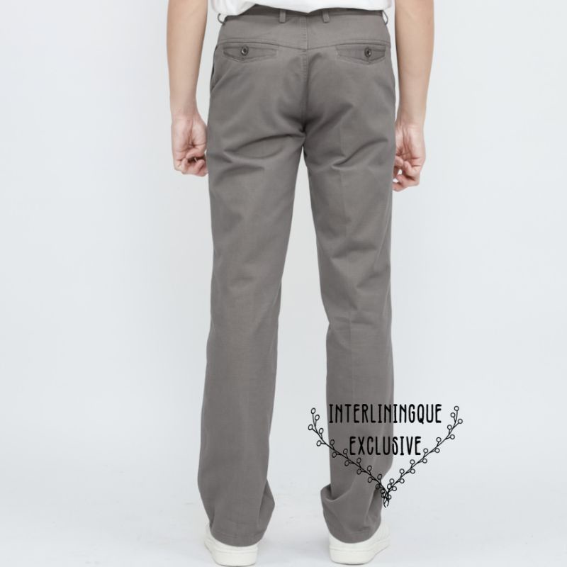 CELANA BAHAN | KERJA | FORMAL| KANTOR | IMPORT | KATUN | PANJANG | HITAM | DASAR PRIA