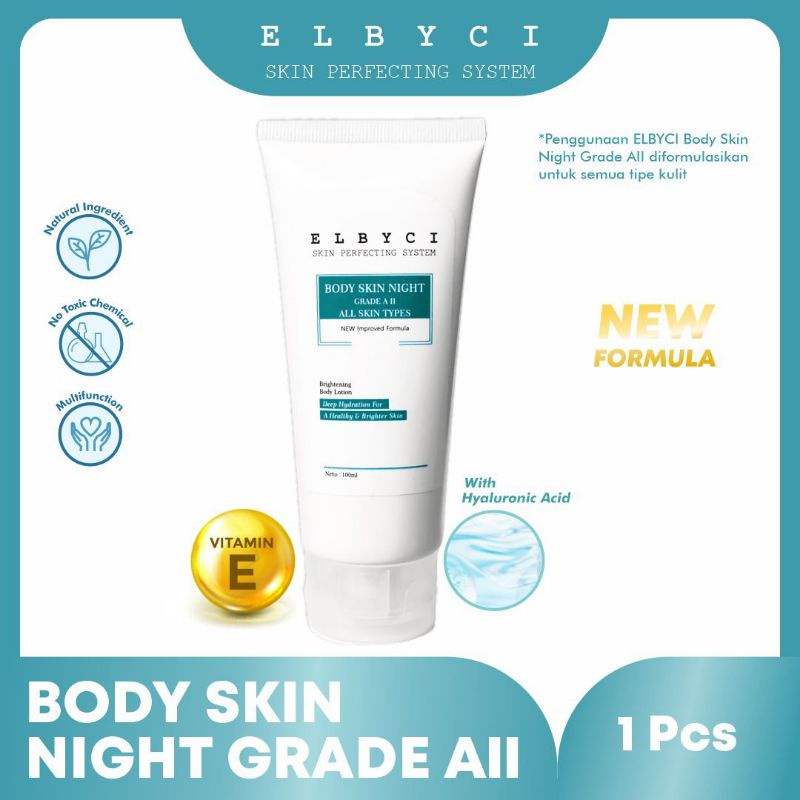 BODY SKIN NIGHT GRADE AII ELBYCI | LOTION PENCERAH KULIT DALAM 2 MINGGU