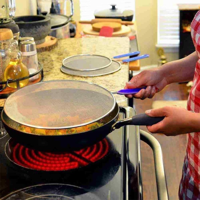 Splatter Screen Frying Pan Splash Guard Protect from Hot Oil