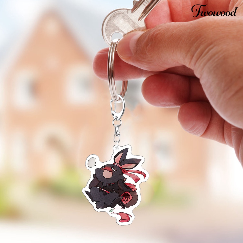 Twowood Kartun Anime Mo Dao Zu Shi Figure Gantungan Kunci Key Ring Tas Liontin Hias