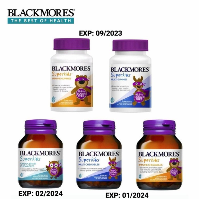 blackmores superkids immune gummies 60 Gummies