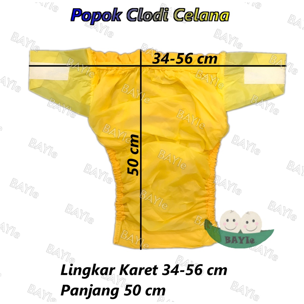 Babysmart -  12 Pcs Popok / Celana Bayi Kain REKAT Cuci Ulang / Diapers / Celana Lampin / Clodi Murah