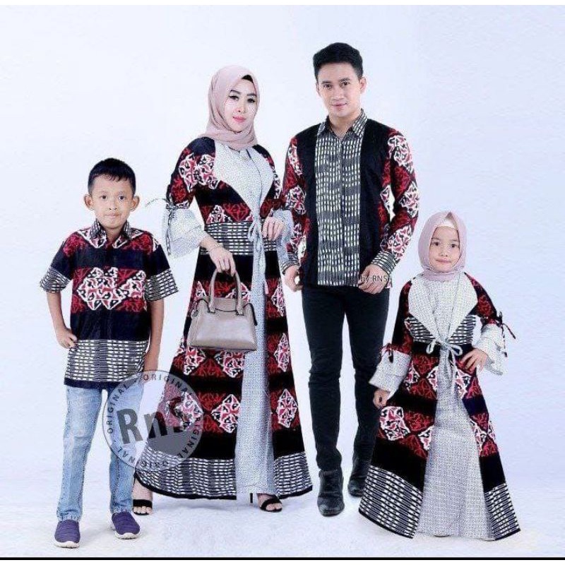 Sarimbit Keluarga 2023 Lebaran New Series Batik Couple keluarga Terbaru Pasangan Ayah Ibu Dan Anak M
