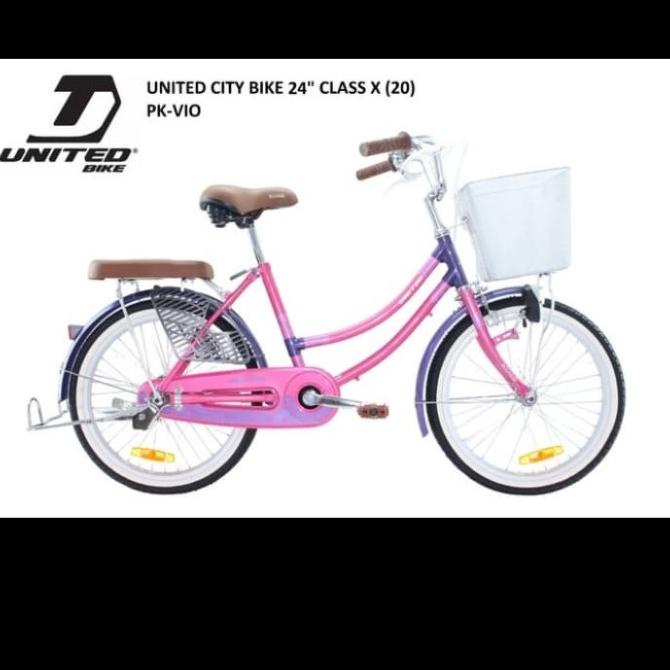 Sepeda Mini 24" United Class X Sepeda Keranjang Boncengan #Original