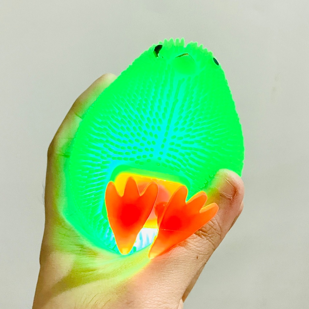 squishy lampu ulat caterpillar si ulir soft squishy lampu kelap kelip besar ayam rabbit led