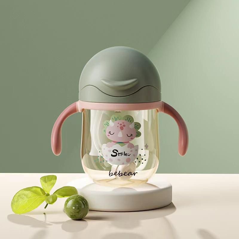 AMORA BPA FREE Botol Minum Bayi Gelas Anak Balita DOT Baby 280ML + Kotak-254-1 HIJAU