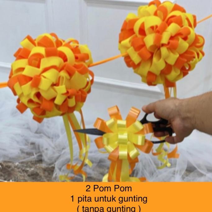 

[ COD ] 2 POM POM 1 Pita gunting Peresmian