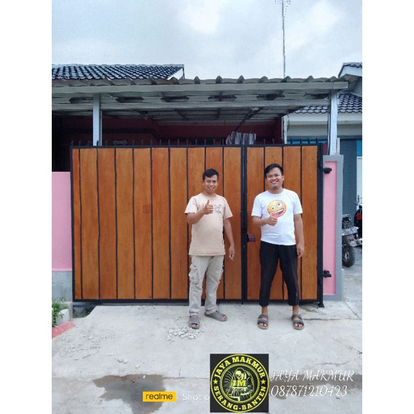 Jual PAGAR PINTU DORONG MINIMALIS MURAH BER KUWALITAS PAGAR GERBANG