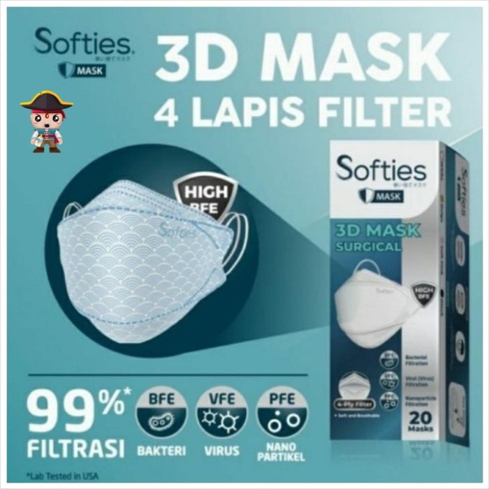 Softies 3D Surgical Mask - Japanese